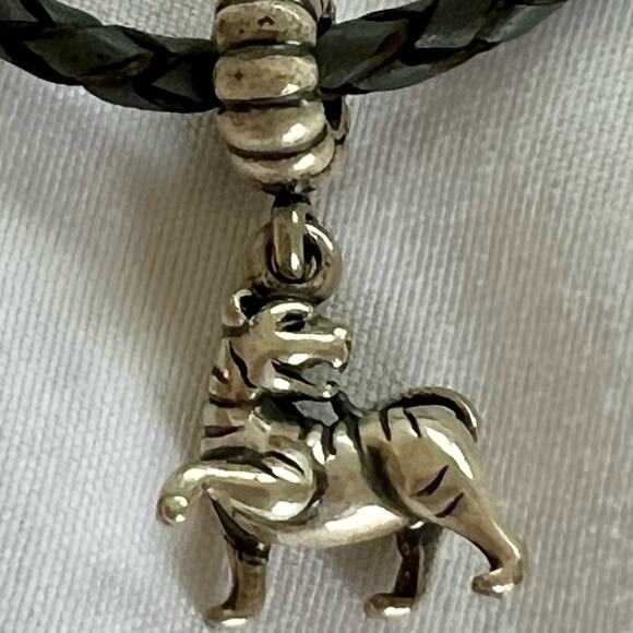 Pandora leather bracelet with Chinese Tiger Dangle Charm 791102 - Picture 4 of 15